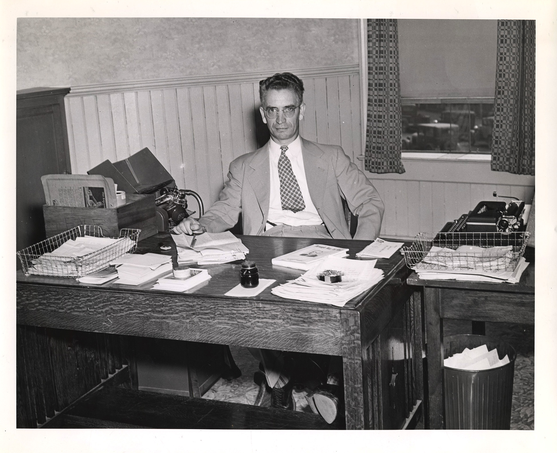 William Walter DeBolt at his Desk